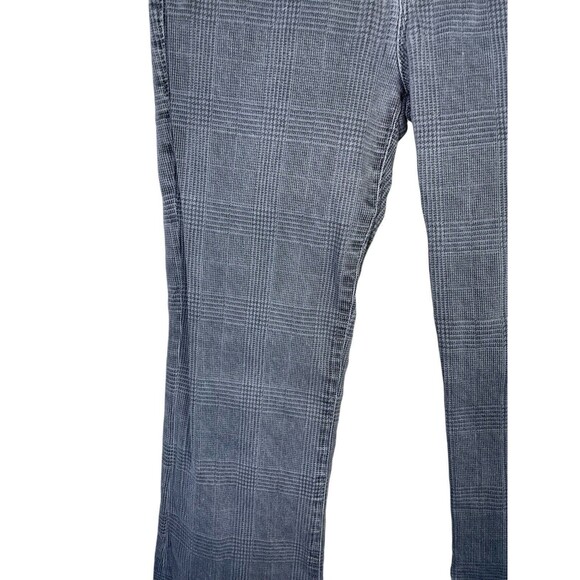 Frame Le Crop Mini Boot Plaid Jeans in Washed Grey‎ Plaid Size 26 - Picture 6 of 14